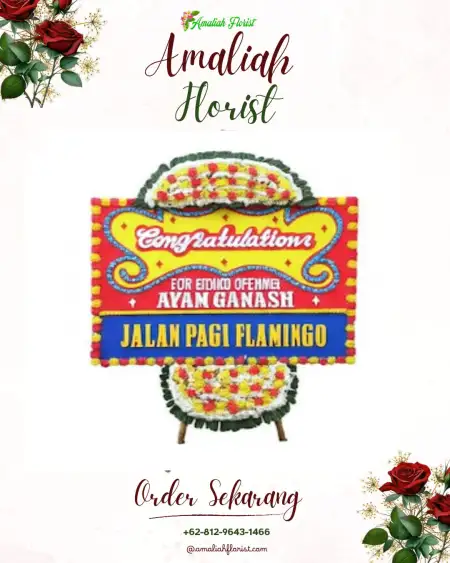 Sewa Papan Bunga Weru
